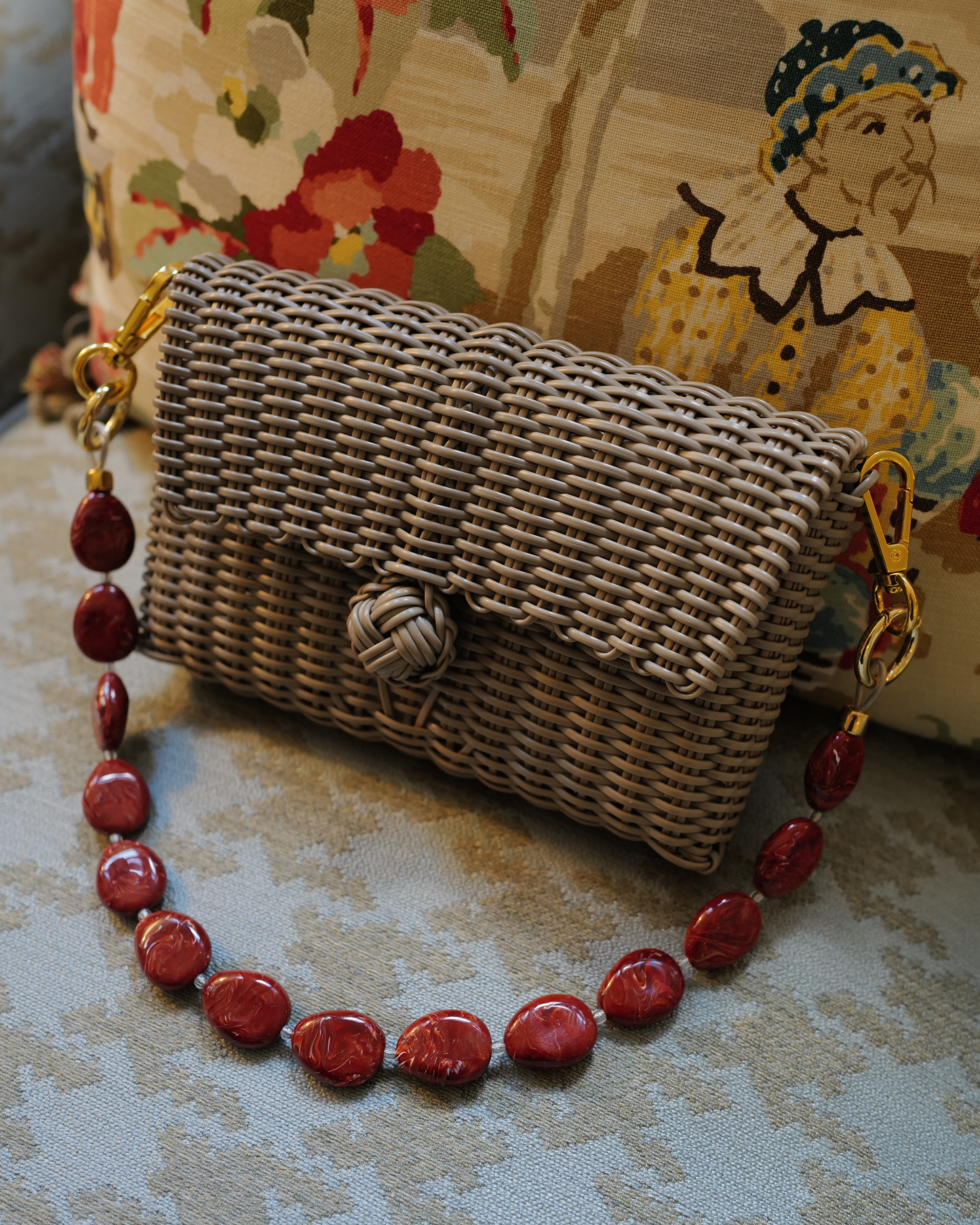 Pochette | Terracotta Tide River Stone