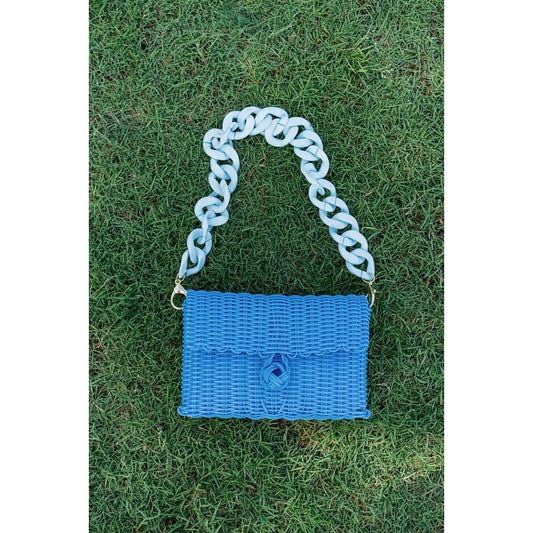 Taylor Reese x The Lilley Line Carolina Blue Chain Strap