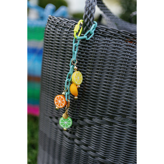 Taylor Reese x The Lilley Line Fresh Squeeze Enamel Charm Bracelet & Bag Chain