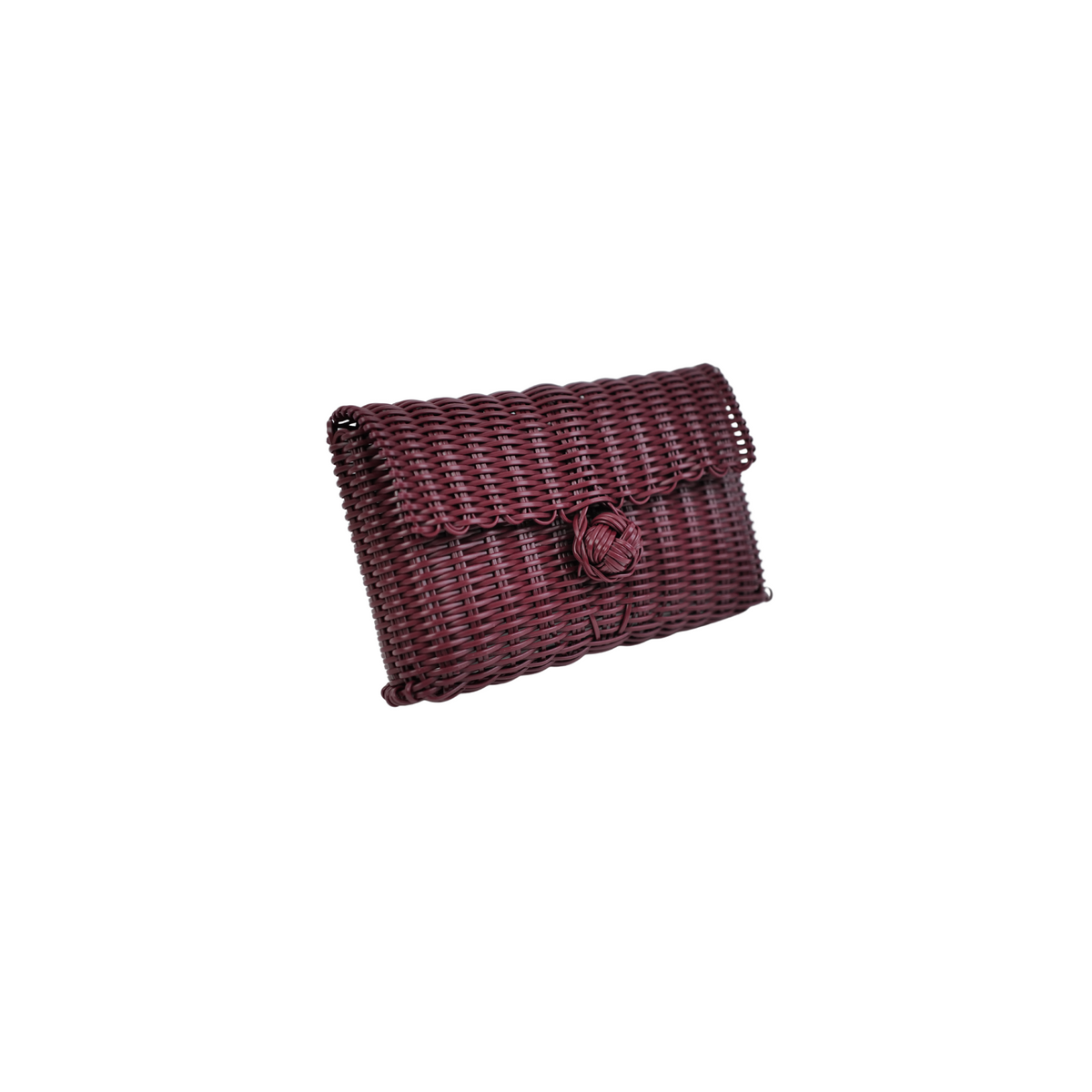 Pochette | Blue Mosaic Beads in Burgundy