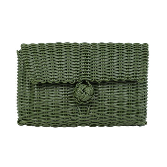 Clutch | Solid Olive Green