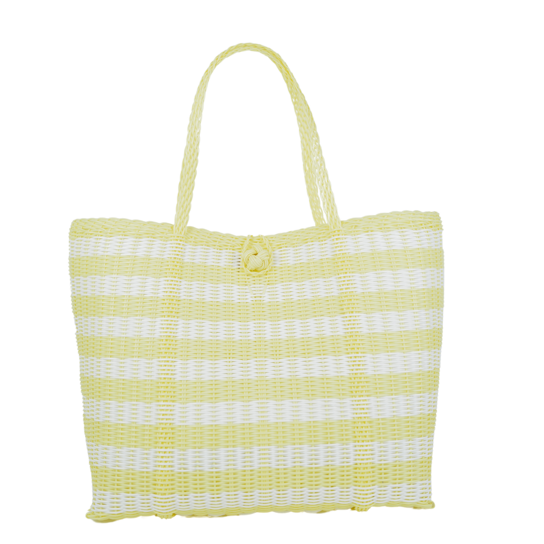 Medium | Lined Paper Stripe Baby Yellow/White