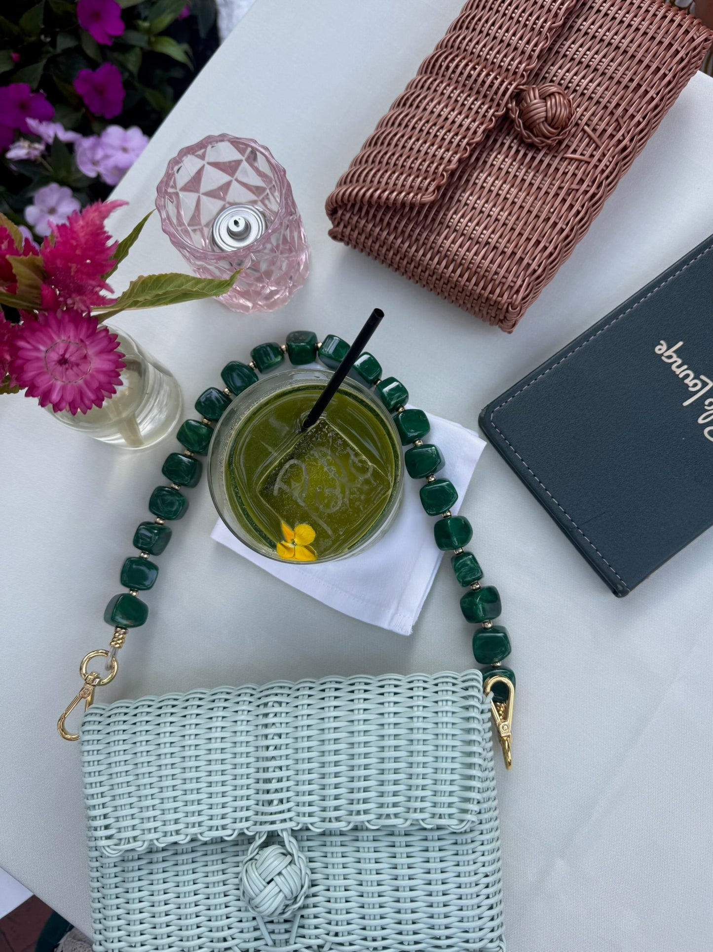 Pochette | Midnight Malachite Cubes