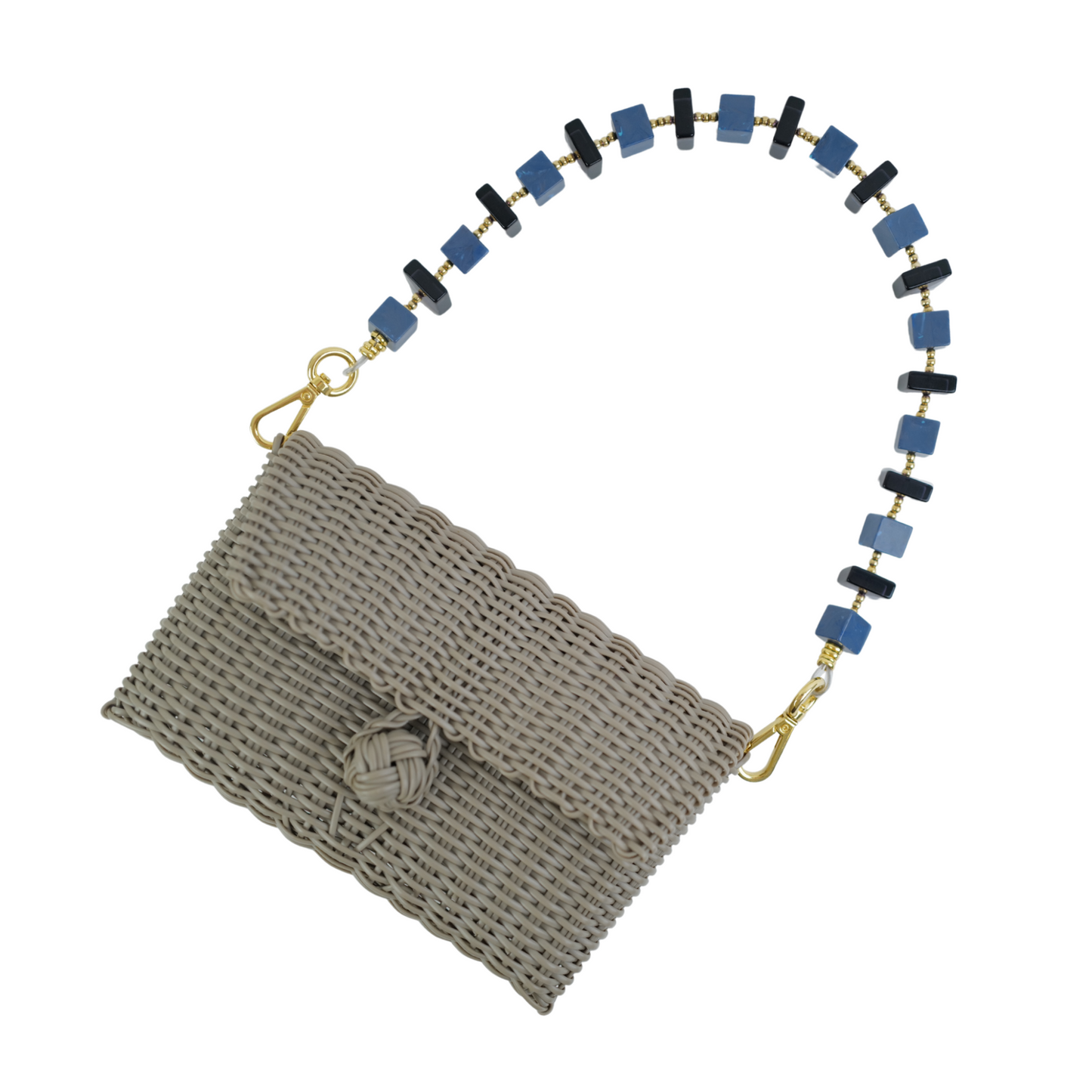 Pochette | Indigo Marble Cubes