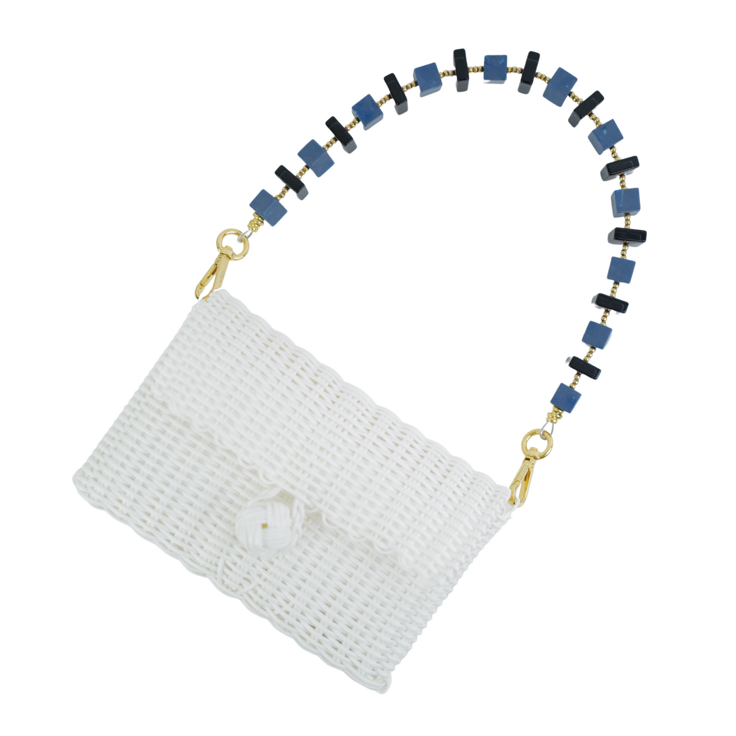 Pochette | Indigo Marble Cubes