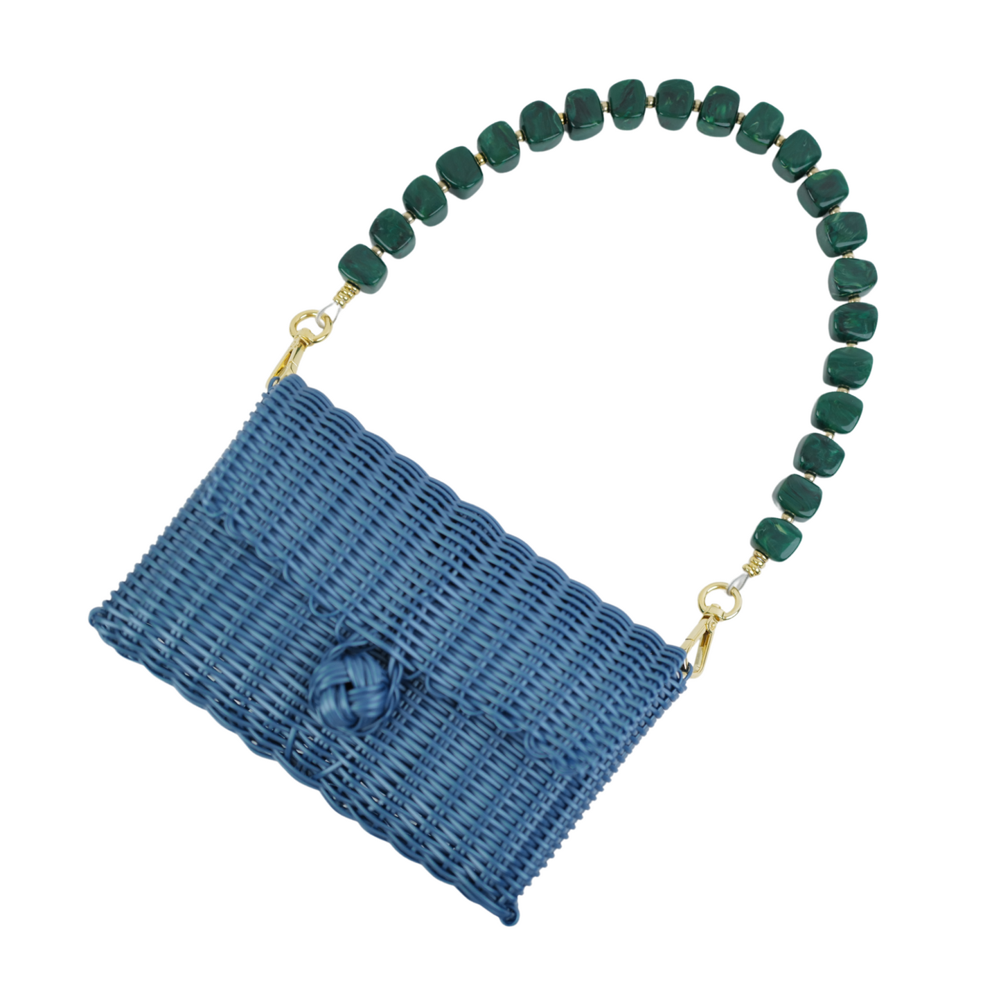 Pochette | Midnight Malachite Cubes