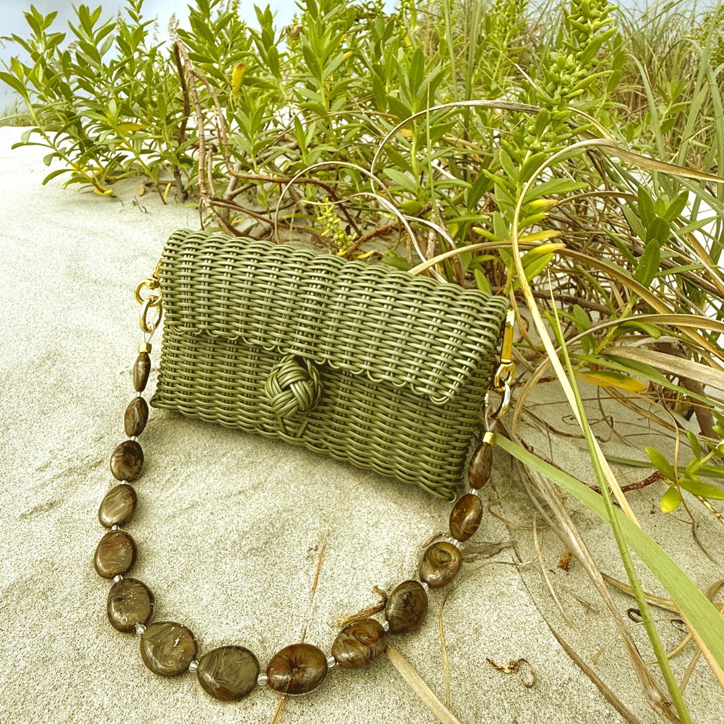 Pochette | Umber Swirl River Stone