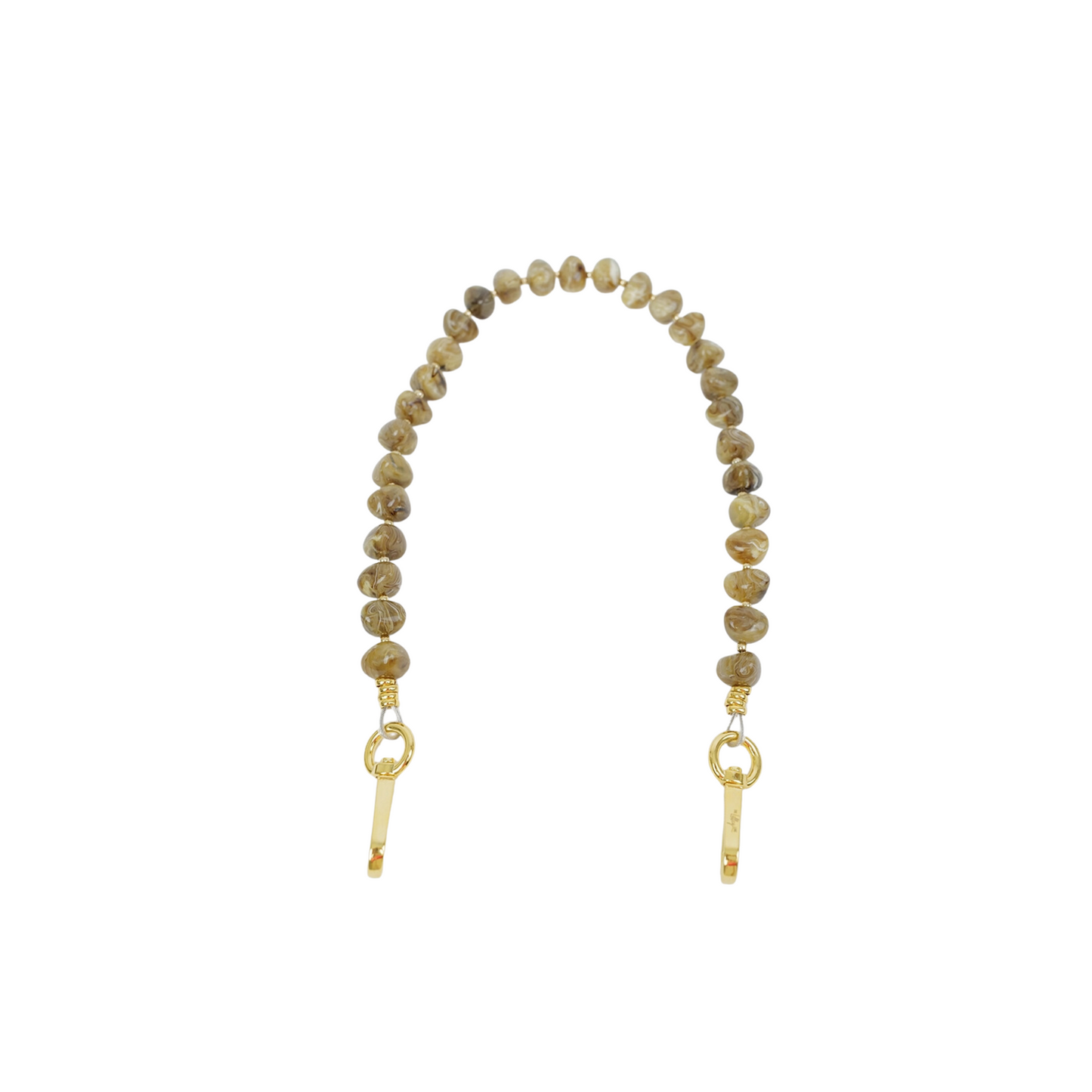 Clutch Strap | Pebble Gemstone in Light Tortoise