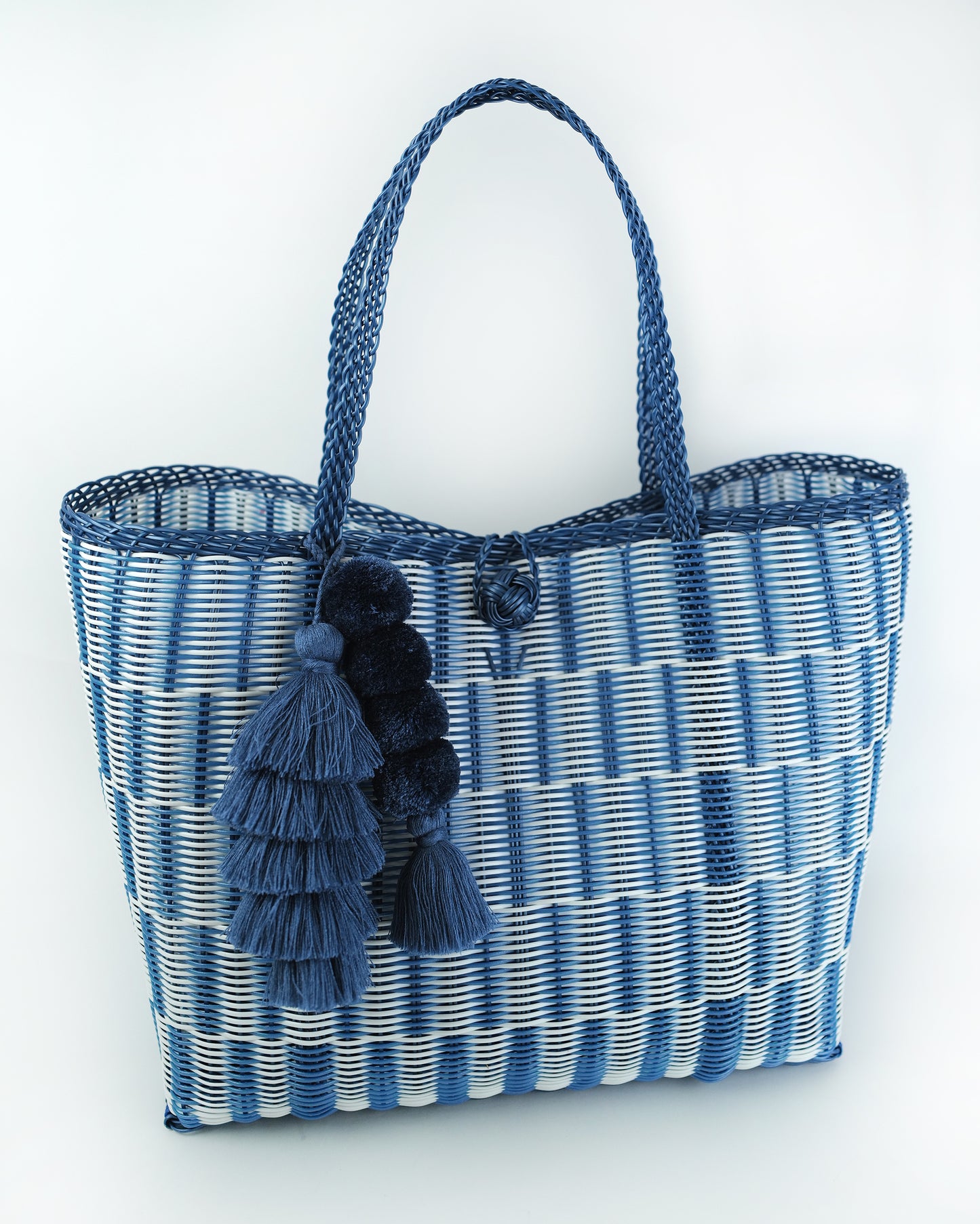 Flair Poms | Fog Blue + Light Blue