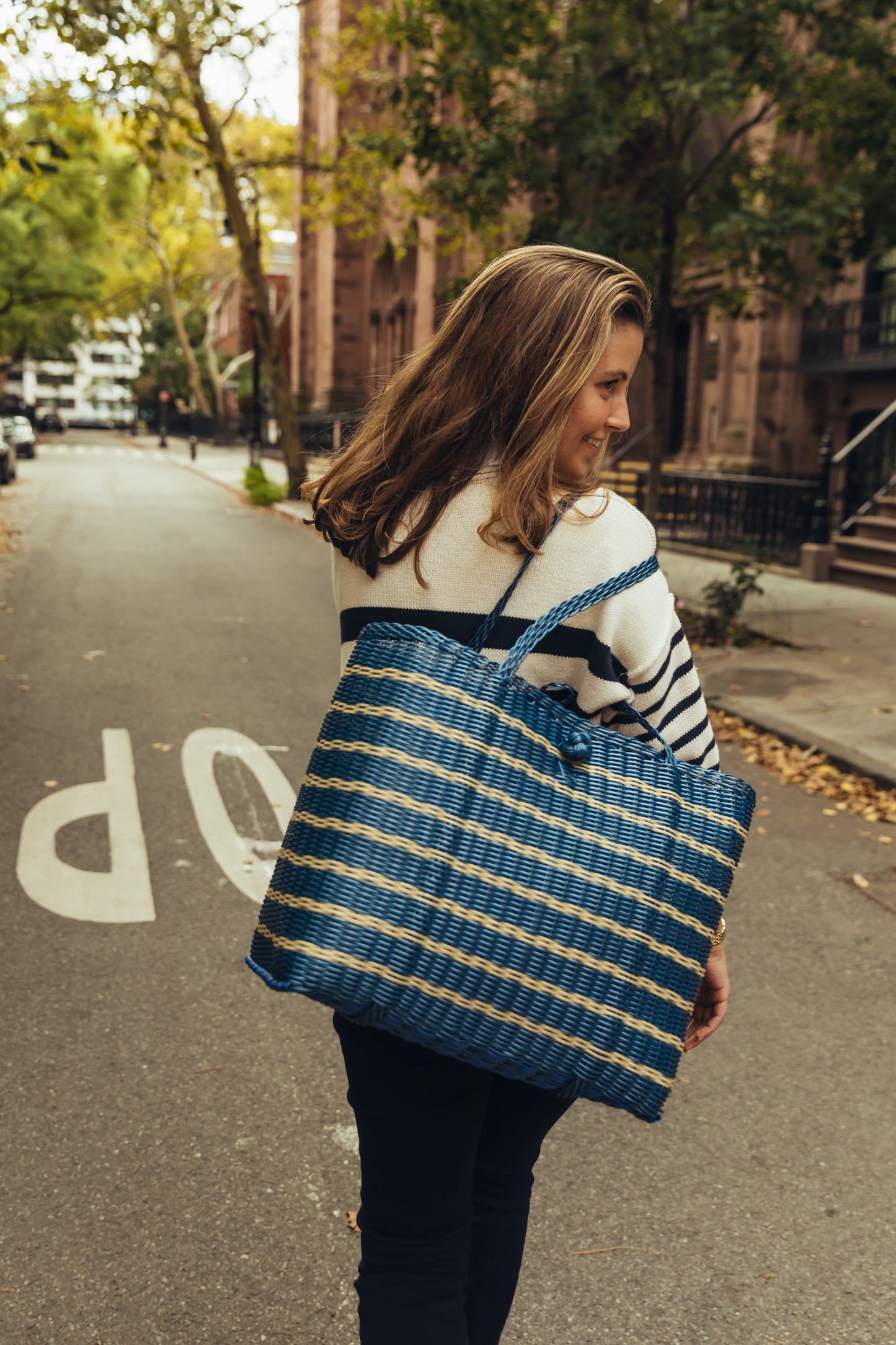Medium | Sailor Stripe in Fog Blue