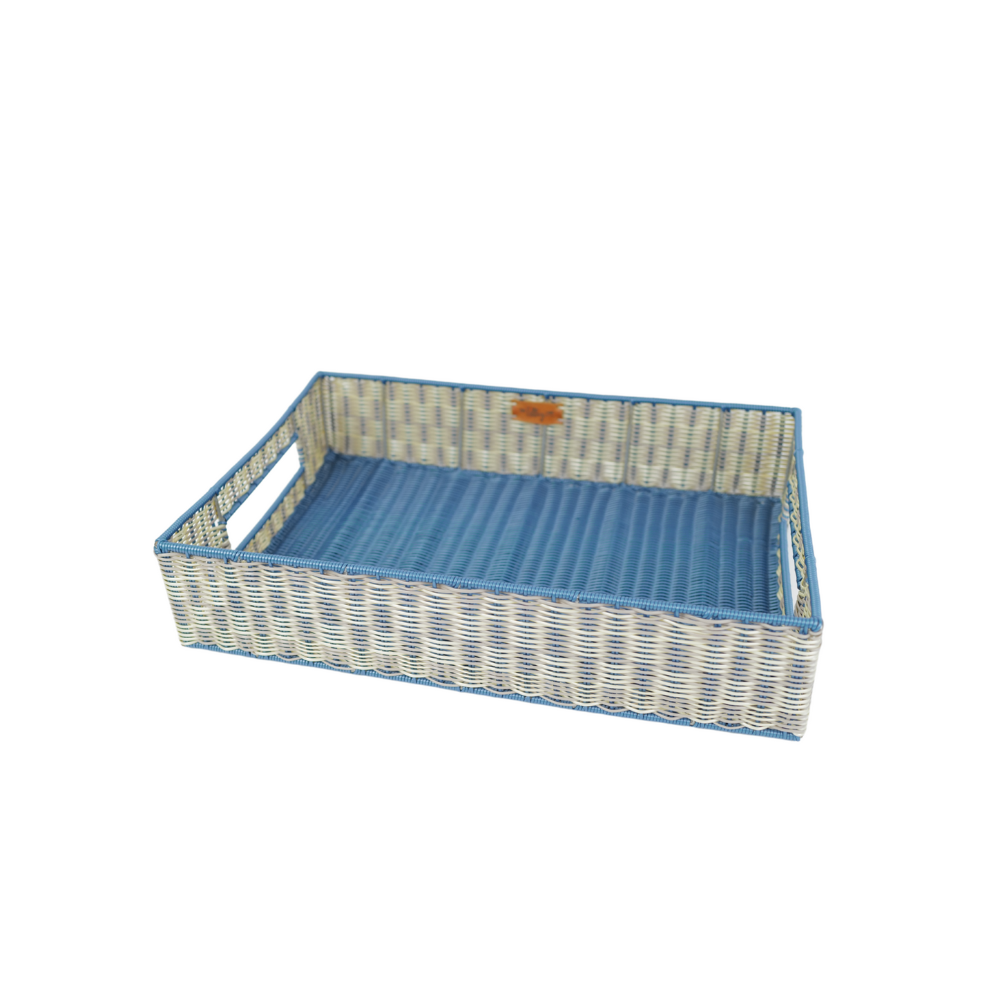 Woven Tray | Fog Blue/Putty/Pearl