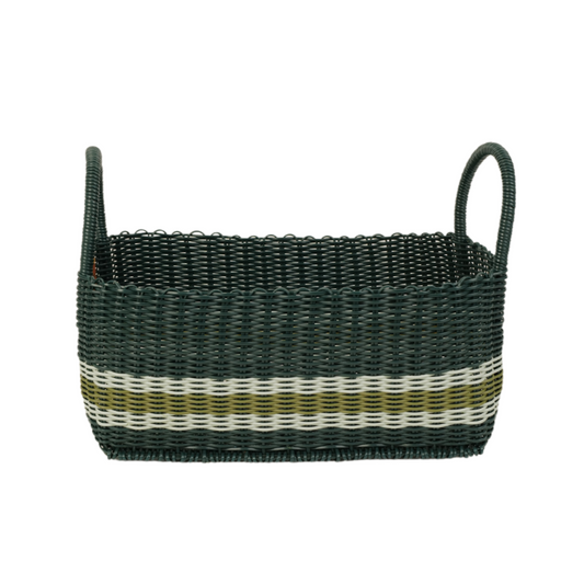 Picnic Popper | Offset Stripe Evergreen / Sea Glass / Olive