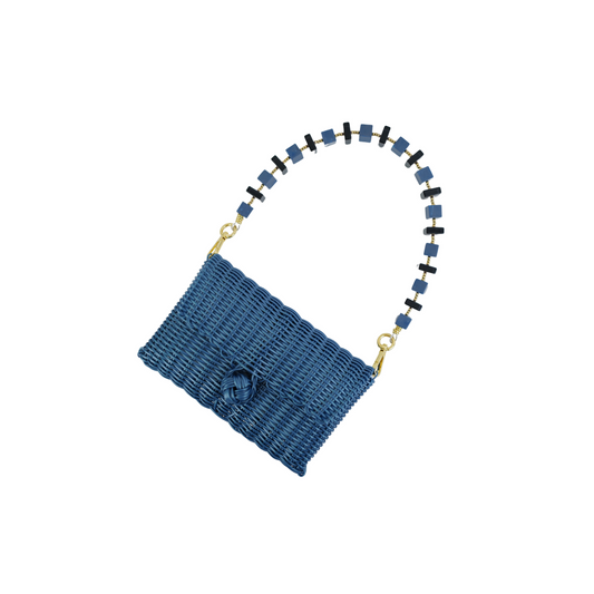 Pochette | Indigo Marble Cubes