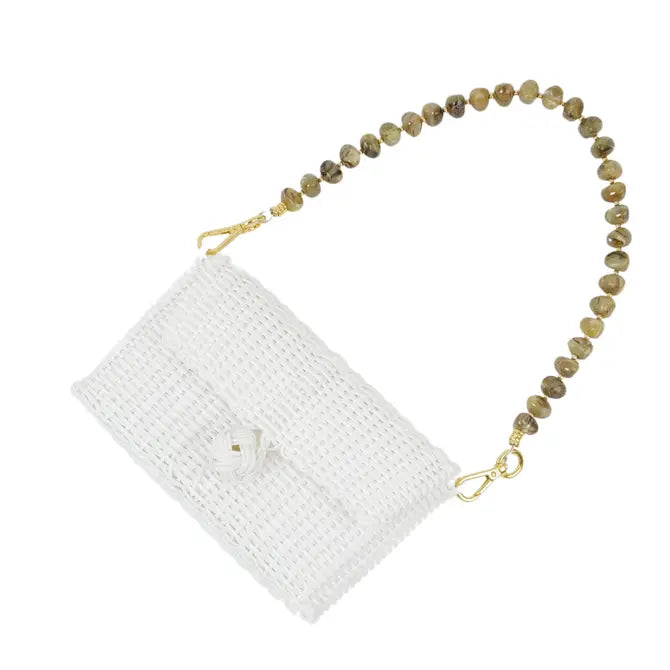 Pochette |  Light Tortoise Pebble Gemstone