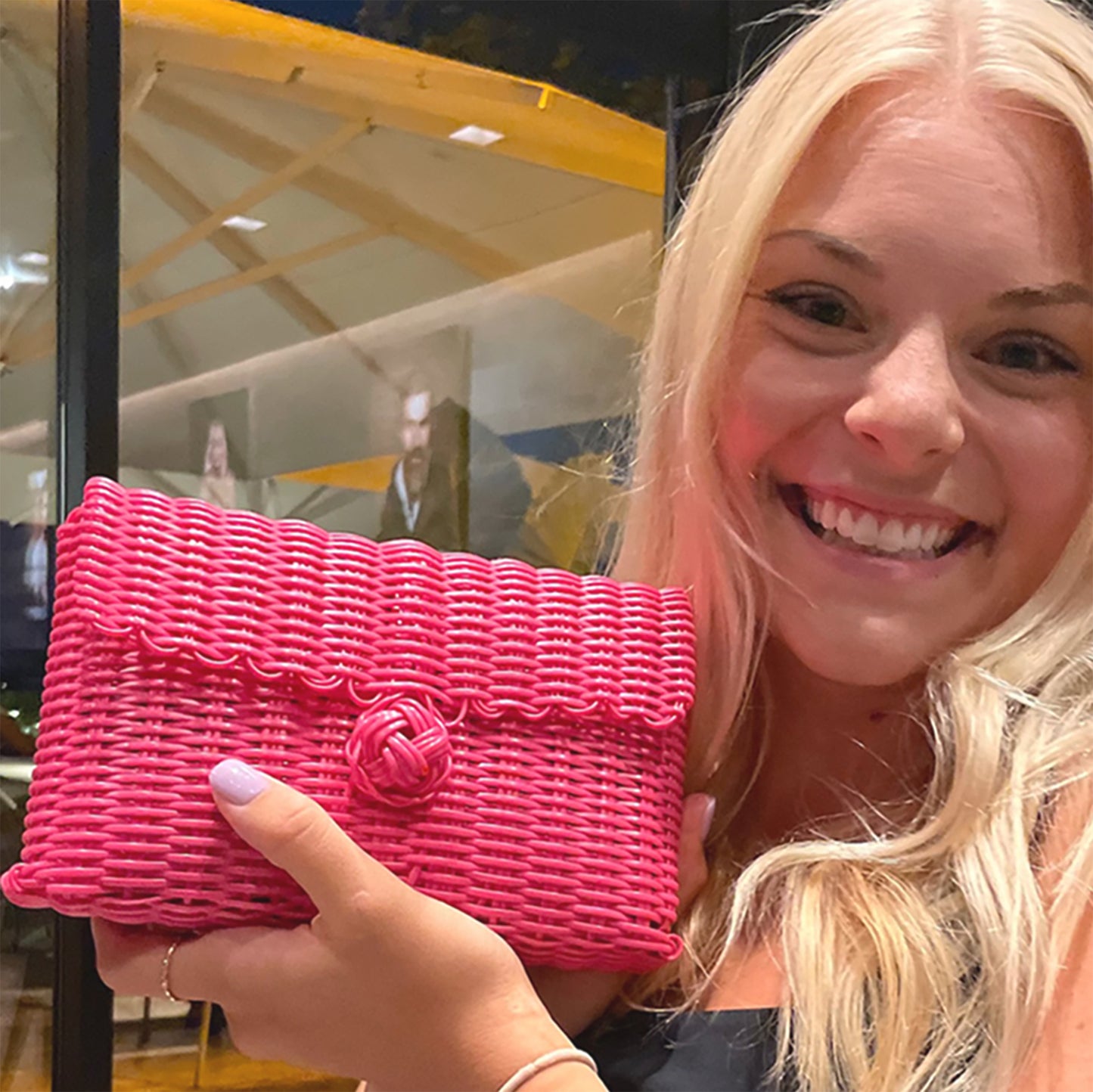 Clutch | Solid Hot Pink