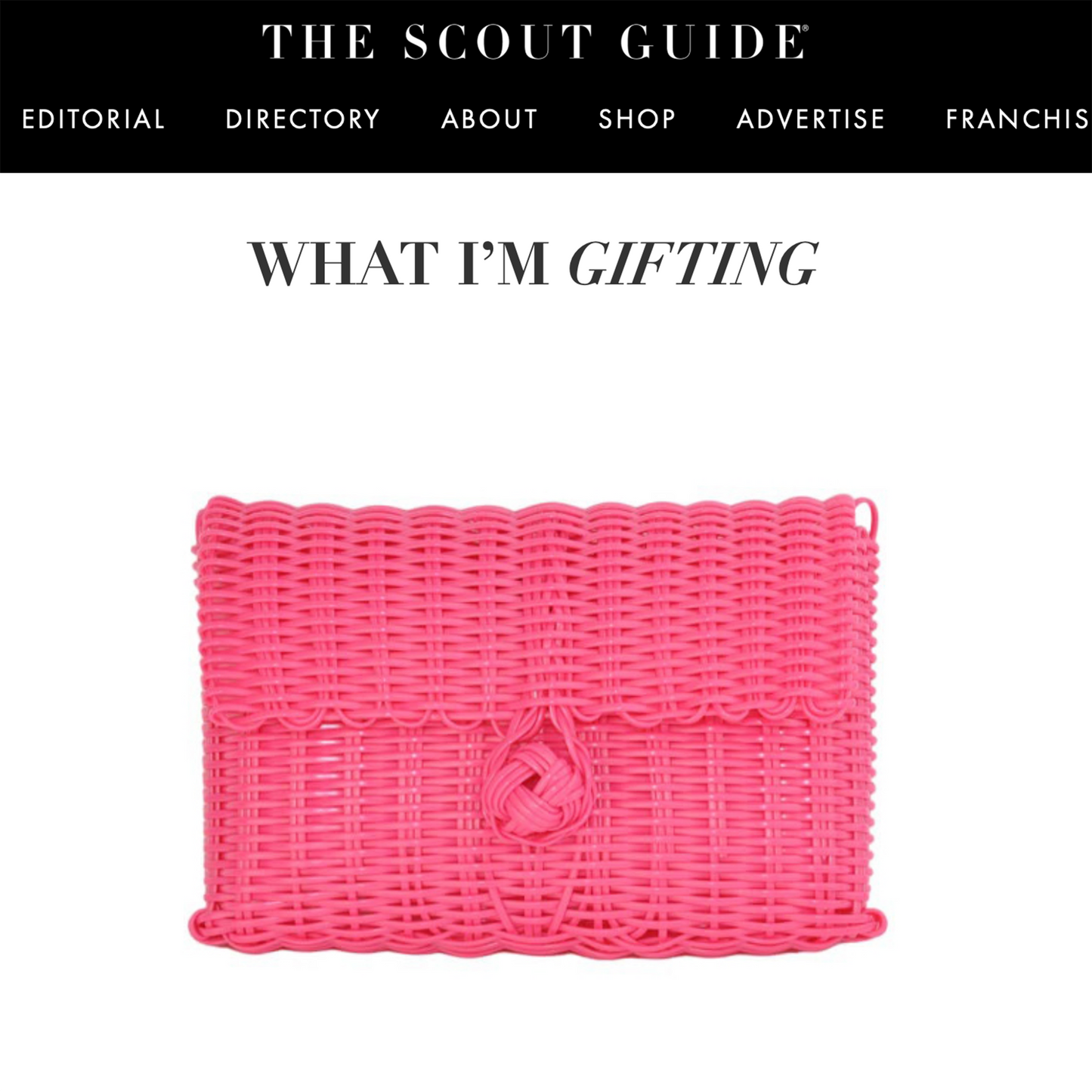 Clutch | Solid Hot Pink