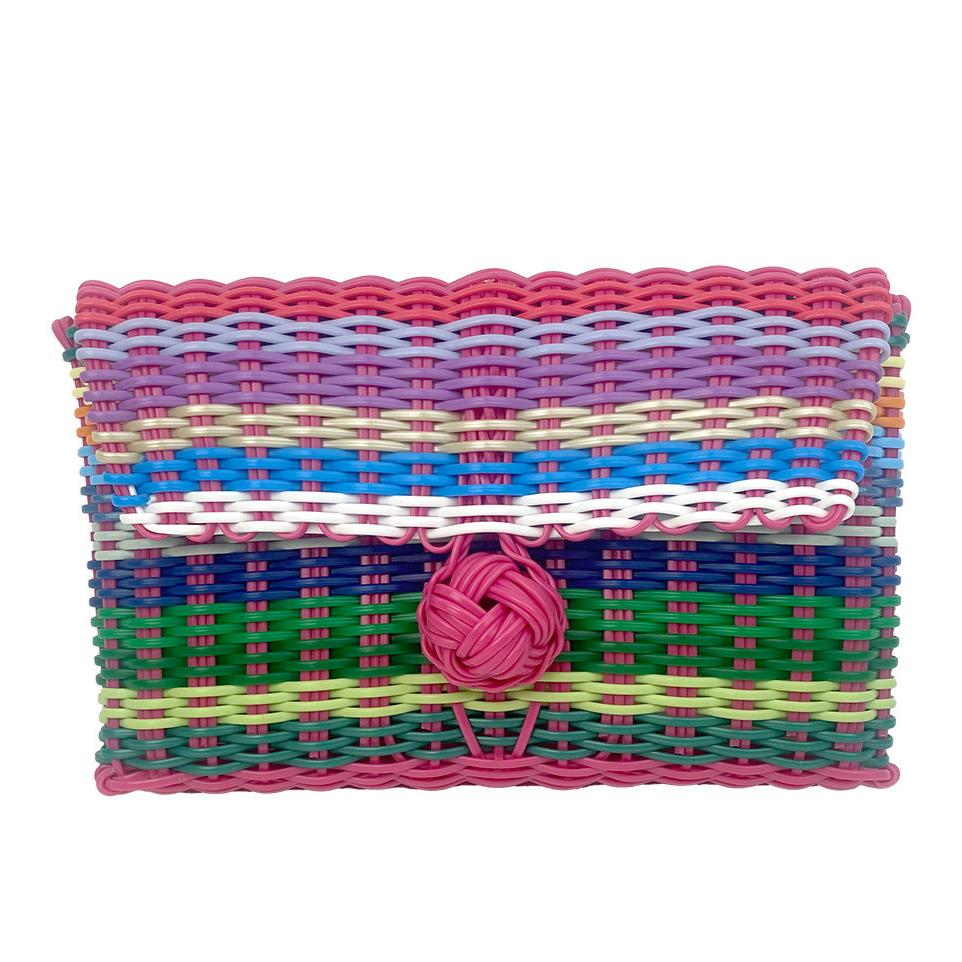 Clutch | Multi-Stripe Bright