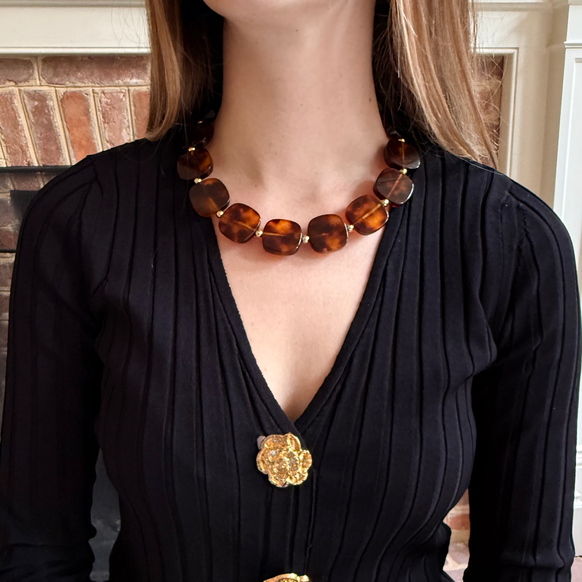 Pochette | Tortoise Shell Tiles in Black