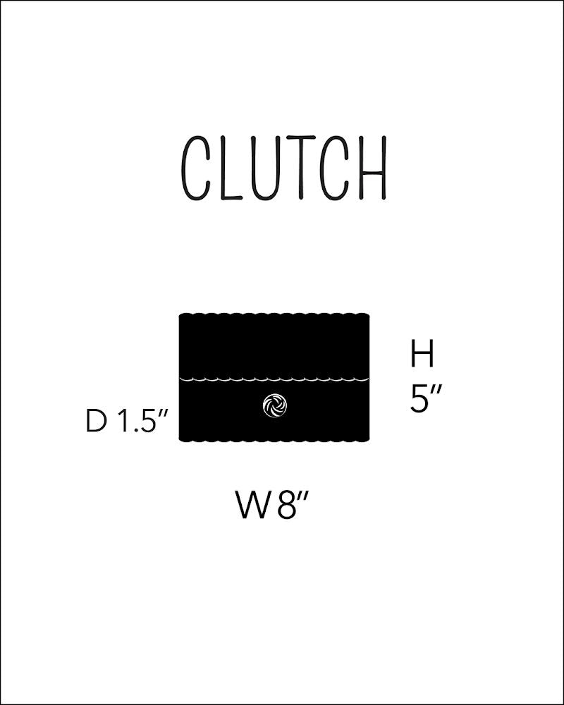 Clutch | Multi-Stripe Bright