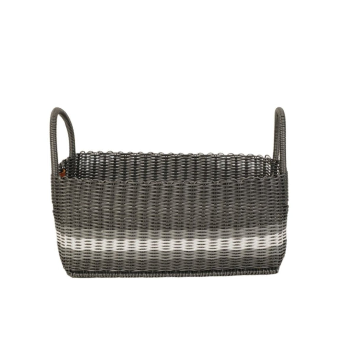 Picnic Popper | Offset Stripe Dark Gray / Silver / White