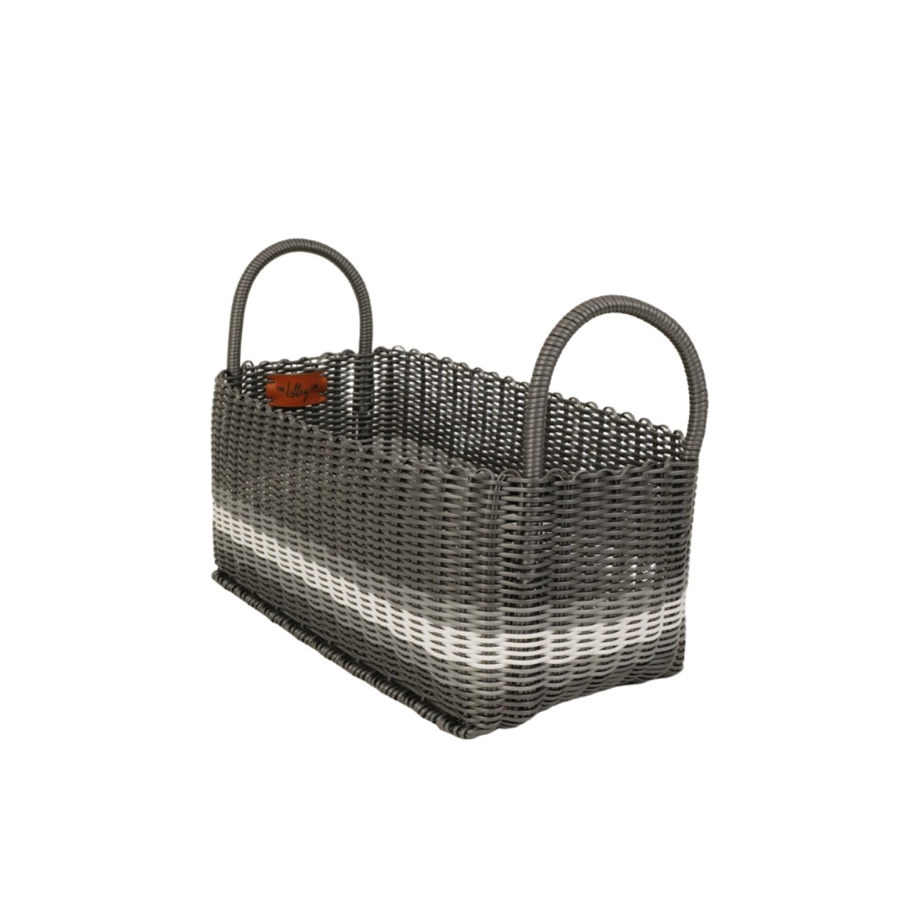 Picnic Popper | Offset Stripe Dark Gray / Silver / White