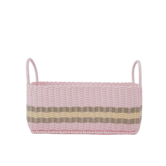 Picnic Popper | Offset Stripe Baby Pink / Pearl / Putty