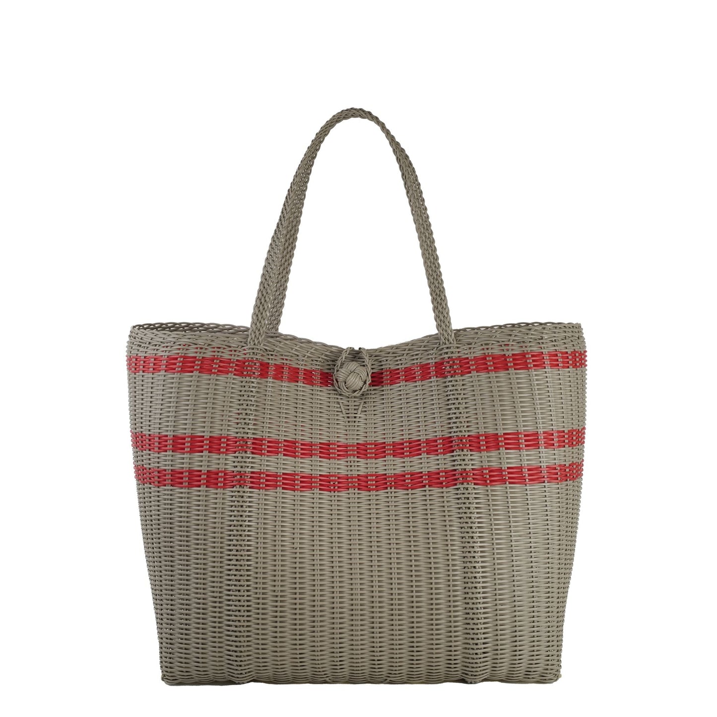Medium | Off-Set Stripe Putty / Red
