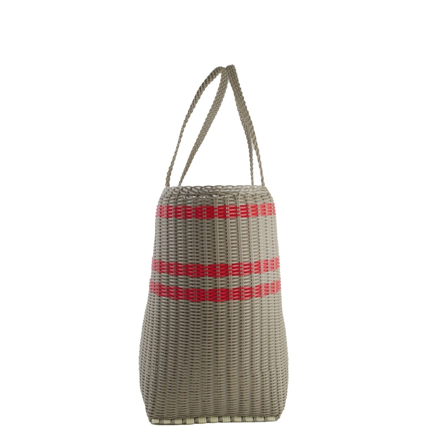 Medium | Off-Set Stripe Putty / Red