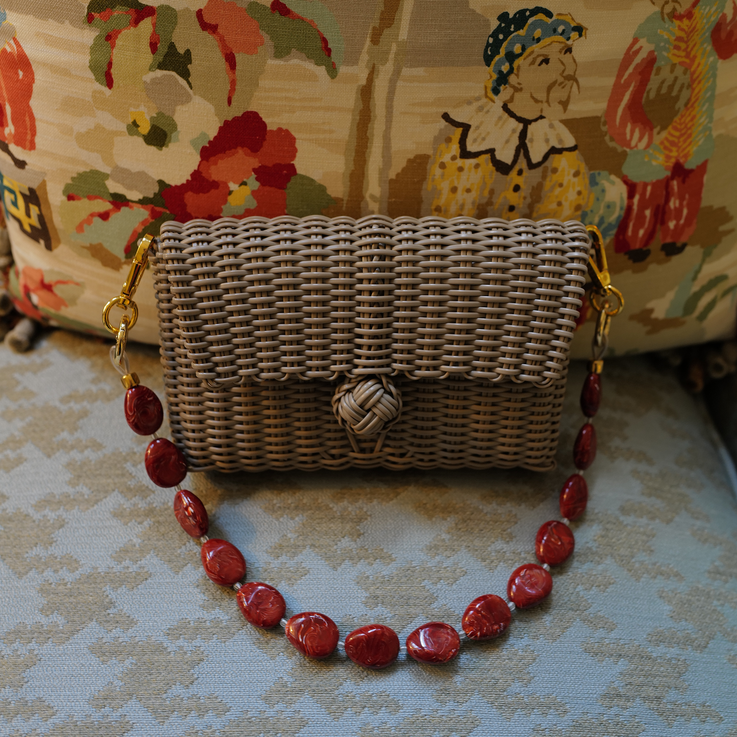 Pochette | Terracotta Tide River Stone