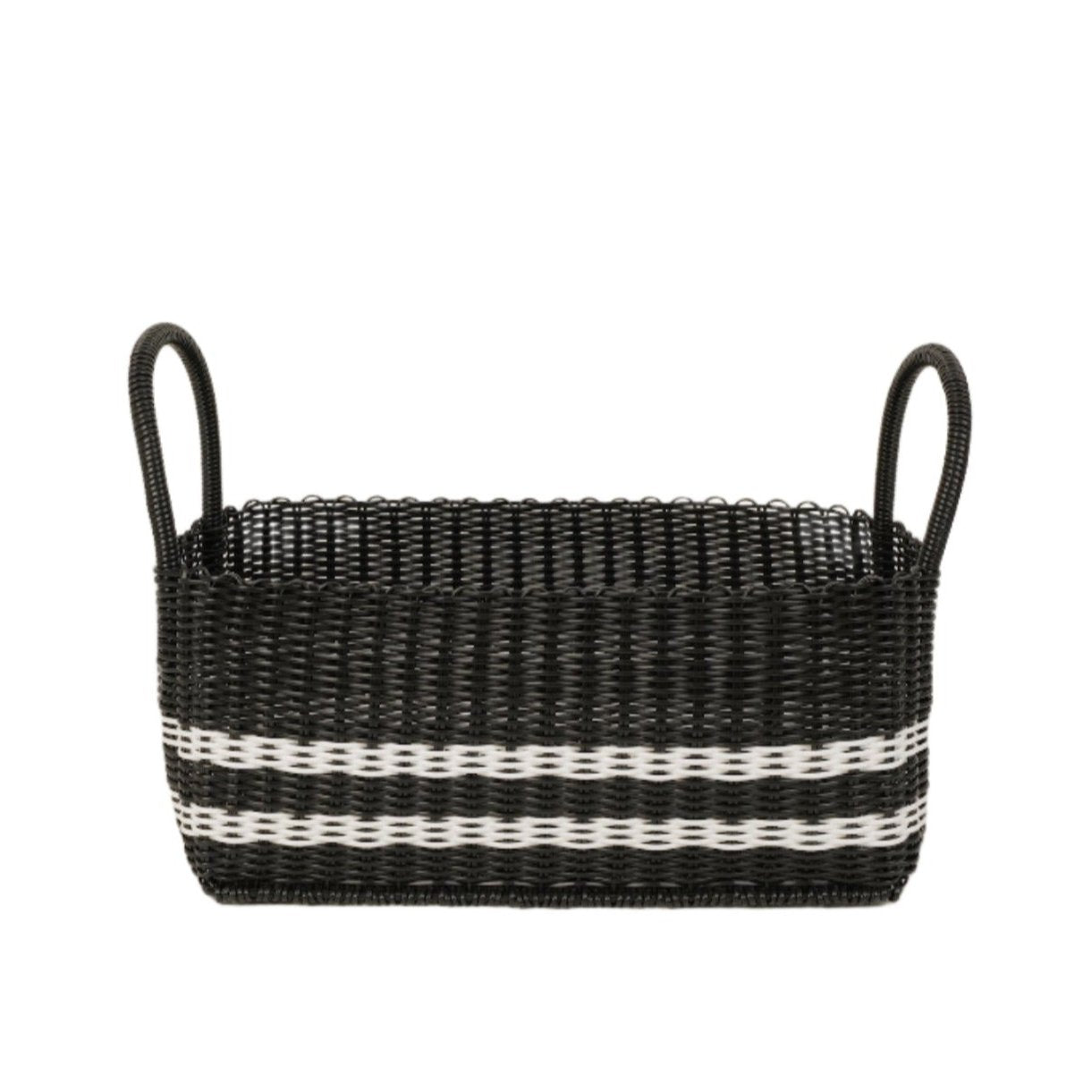 Picnic Popper | Offset Stripe Black / White