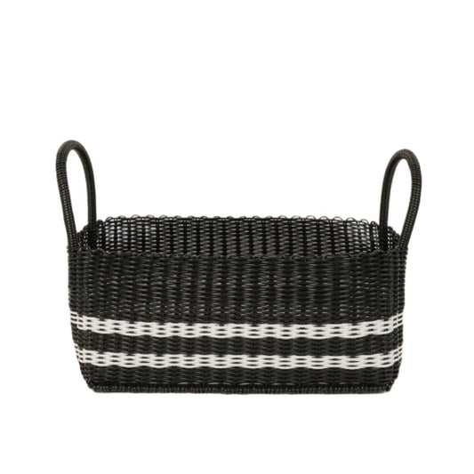 Picnic Popper | Offset Stripe Black / White