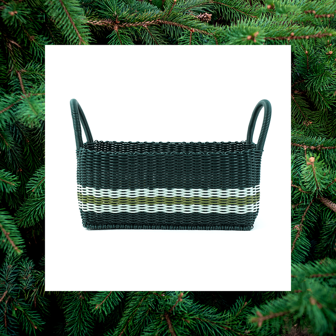 Picnic Popper | Offset Stripe Evergreen / Sea Glass / Olive