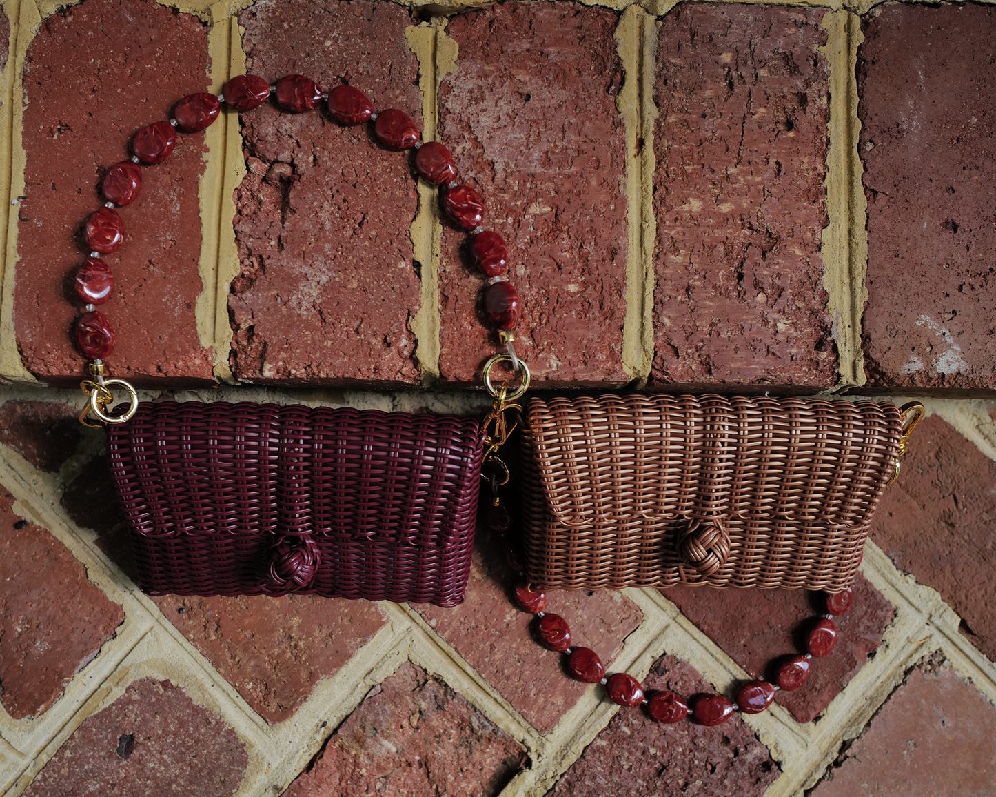 Pochette | Terracotta Tide River Stone