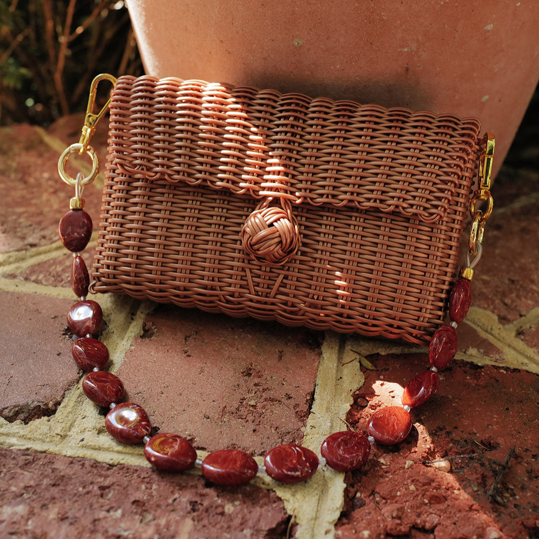 Pochette | Terracotta Tide River Stone