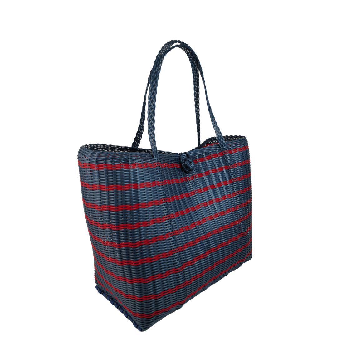 Medium | Sailor Stripe Fog Blue/Red
