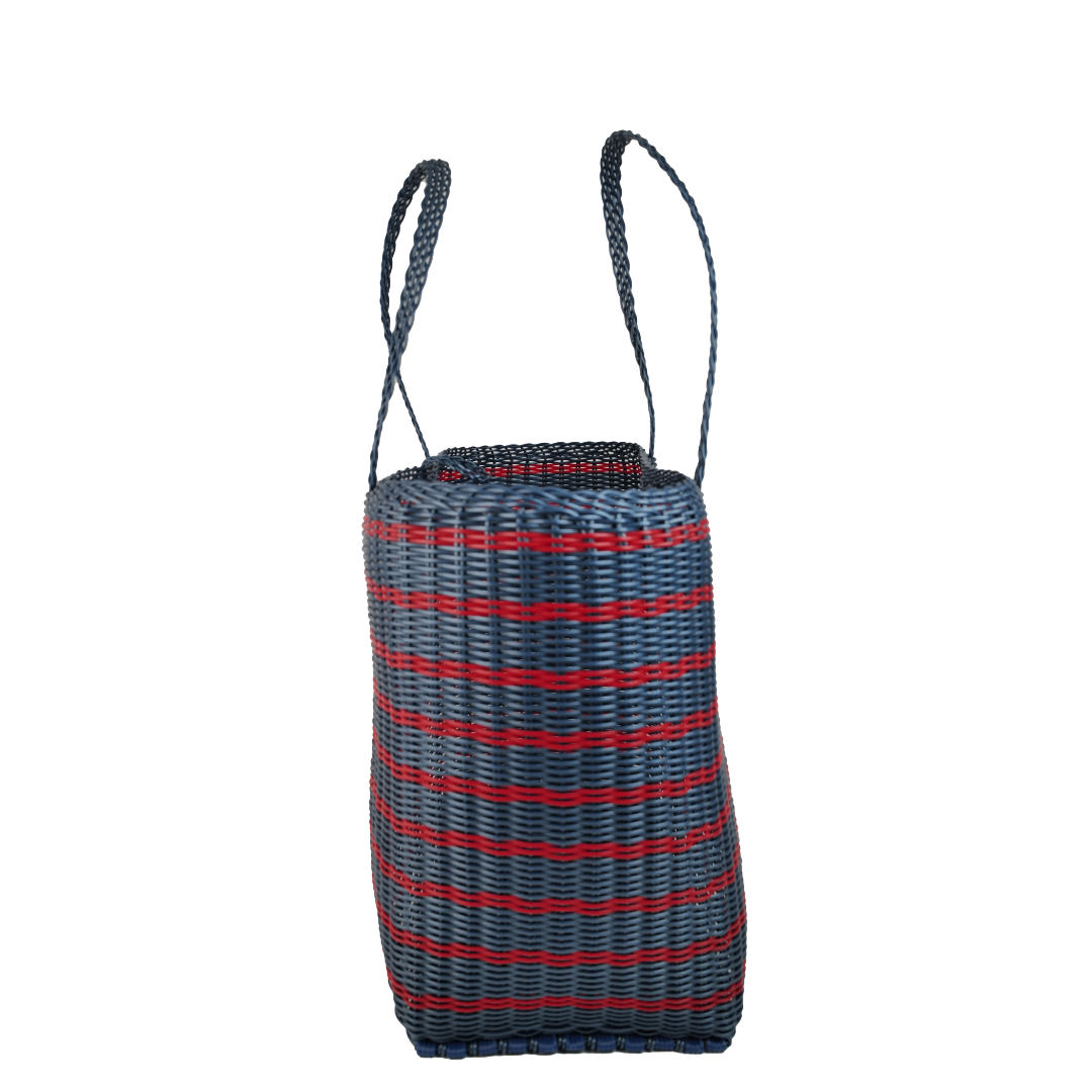 Medium | Sailor Stripe Fog Blue/Red