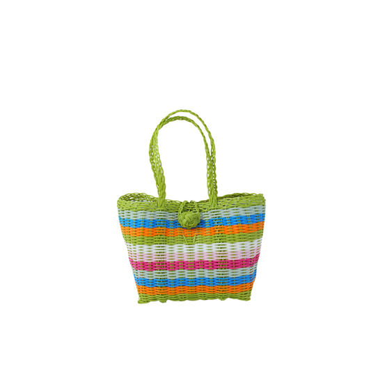 Berry Basket | Lined Paper Stripe in Bright Multi-Colors