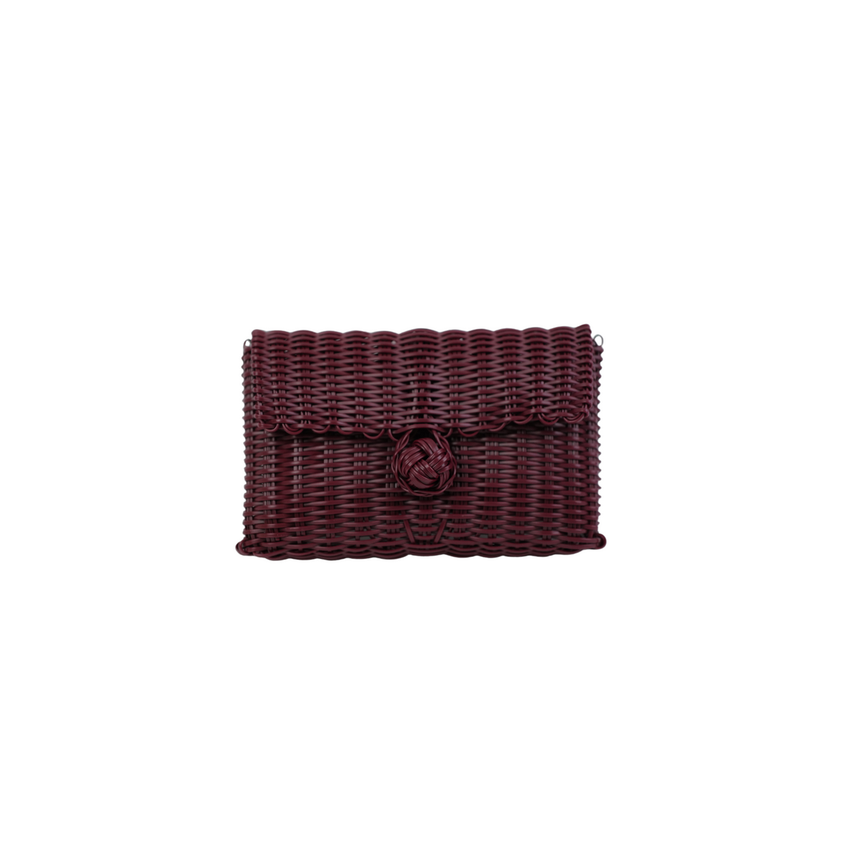 Pochette | Blue Mosaic Beads in Burgundy
