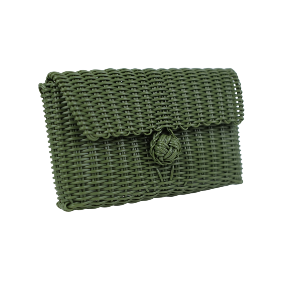 Clutch | Solid Olive Green