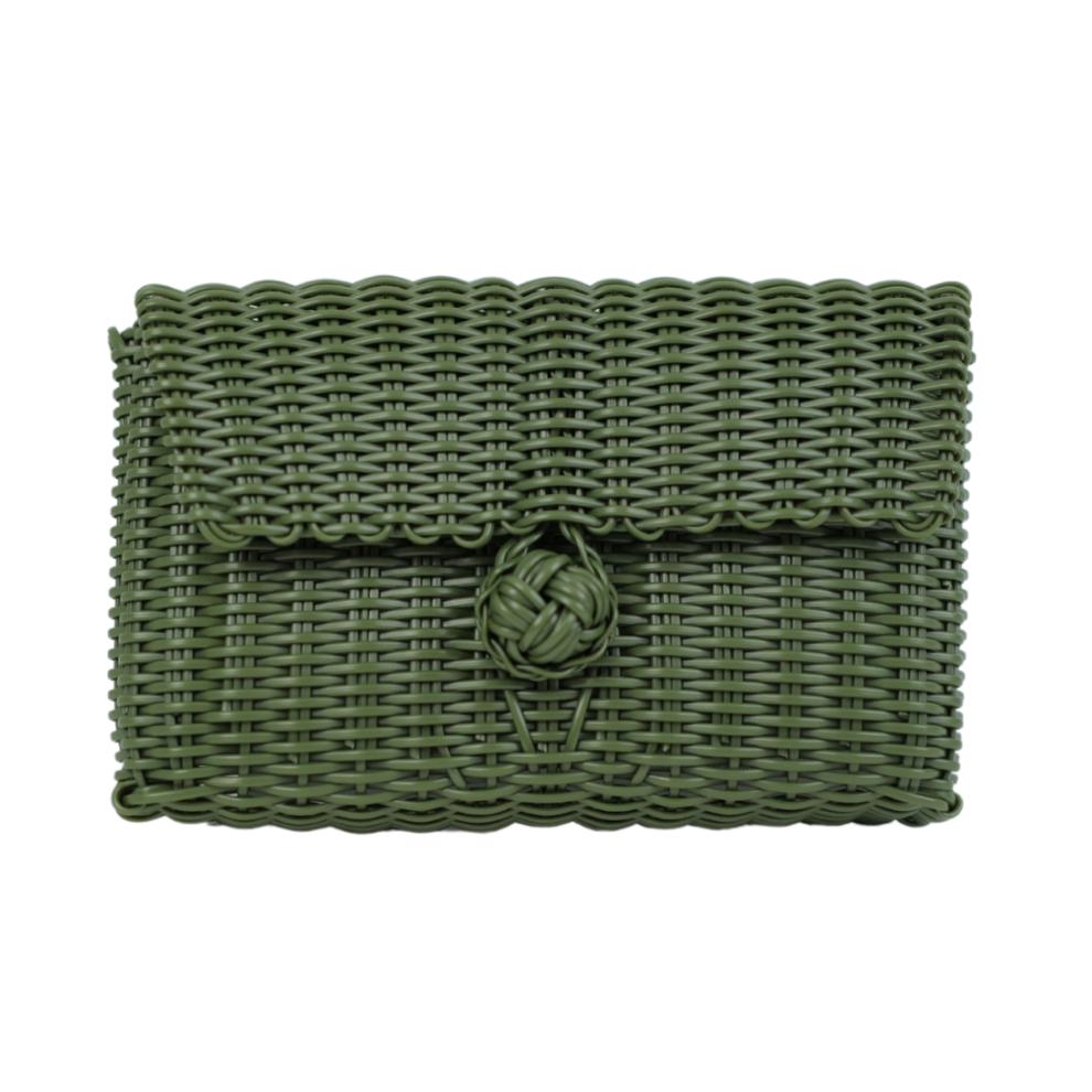Clutch | Solid Olive Green
