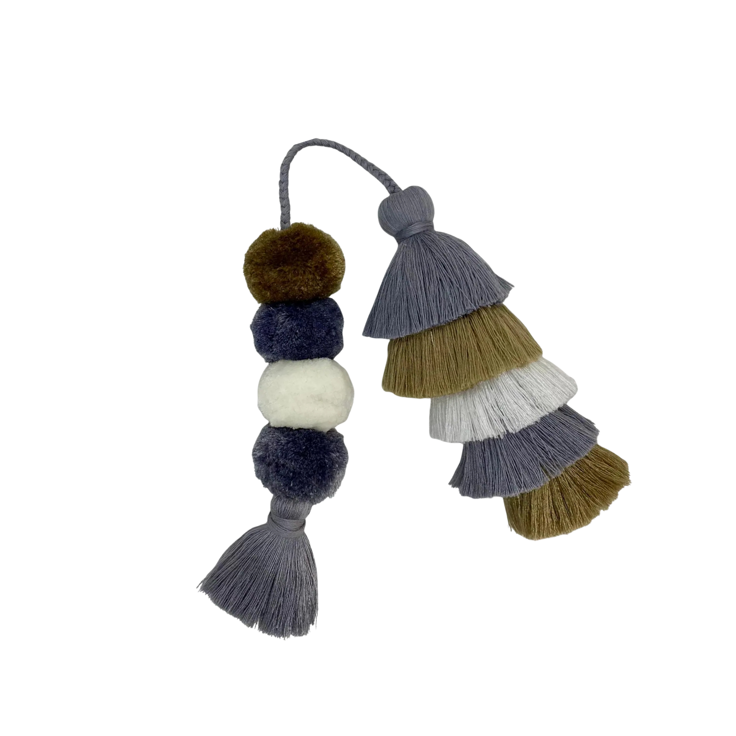 Flair Pom | Putty + Beige + White