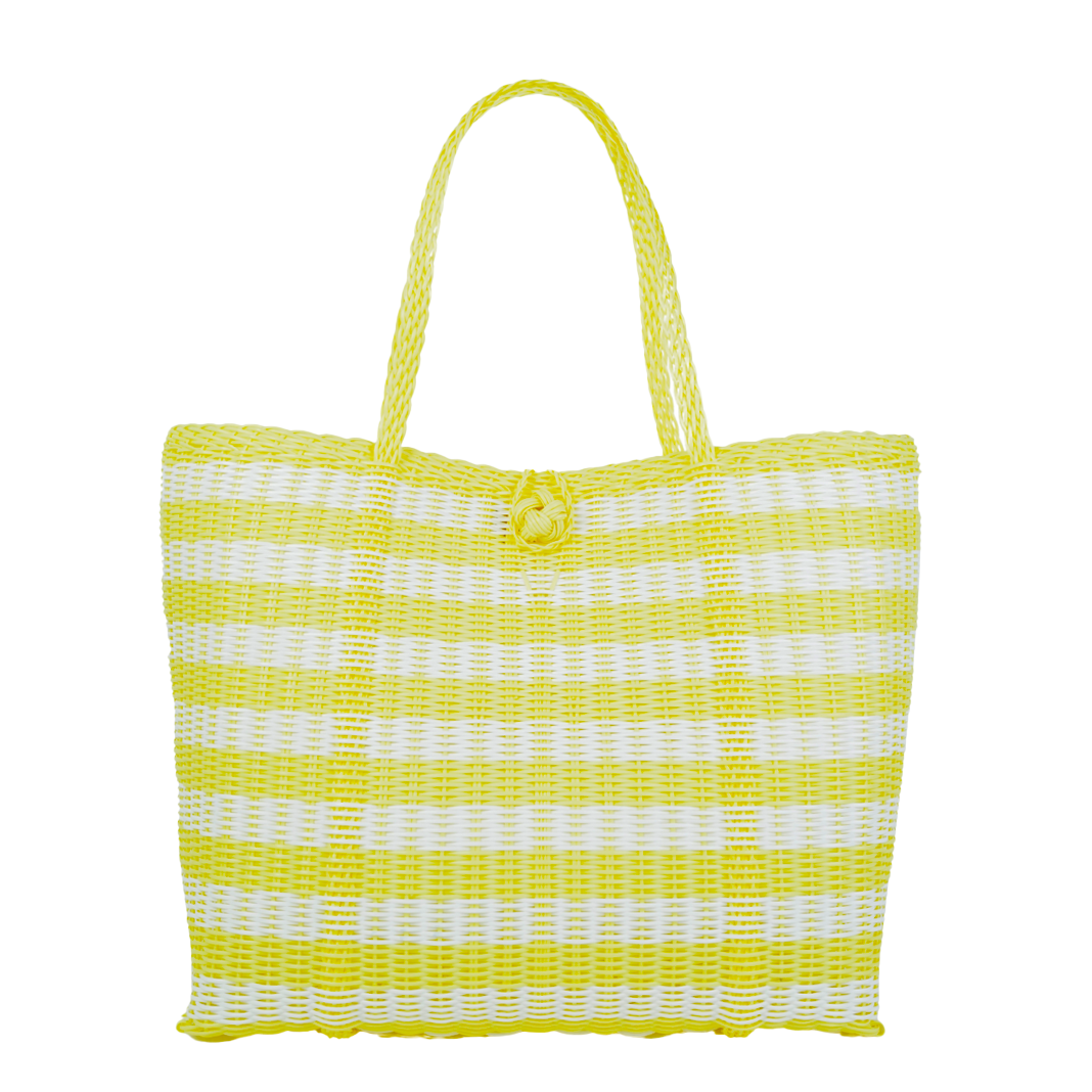 Medium | Lined Paper Stripe Baby Yellow/White