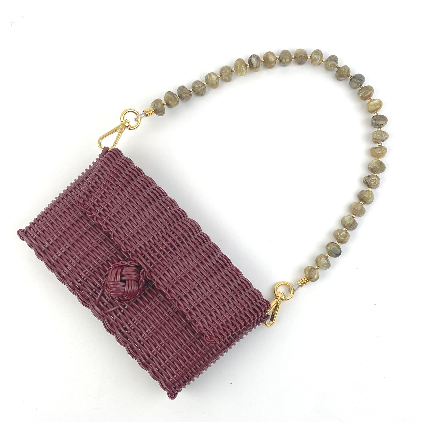 Pochette |  Light Tortoise Pebble Gemstone