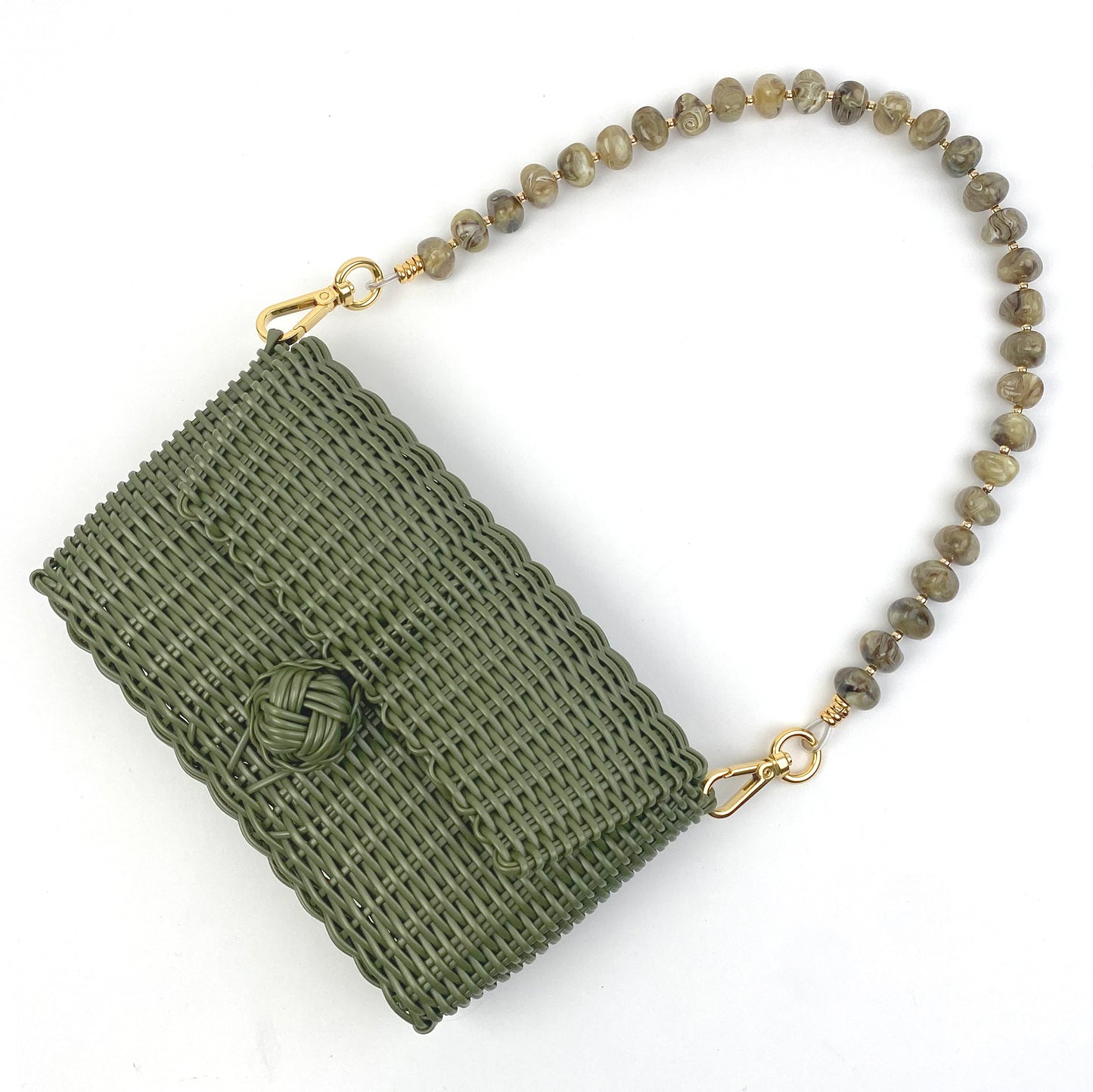 Pochette |  Light Tortoise Pebble Gemstone