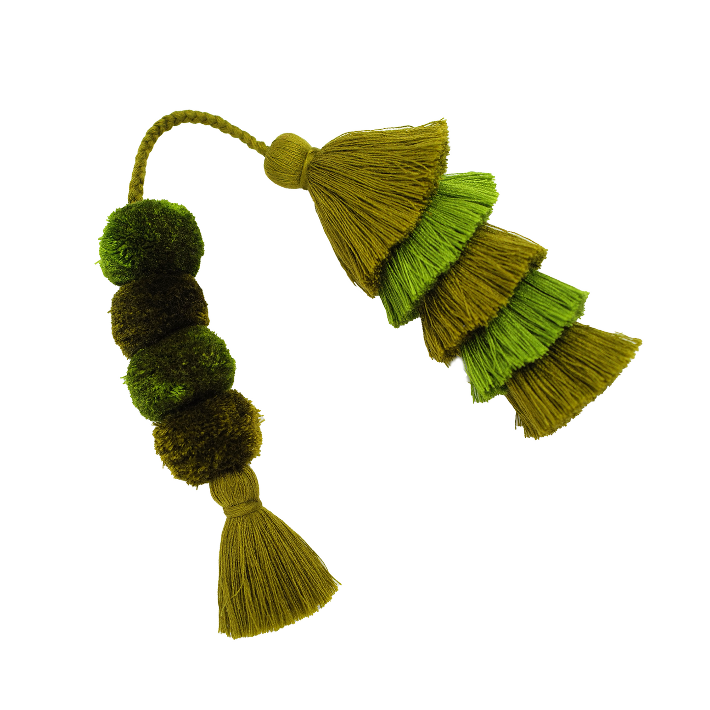 Flair Poms | Pear Green + Olive