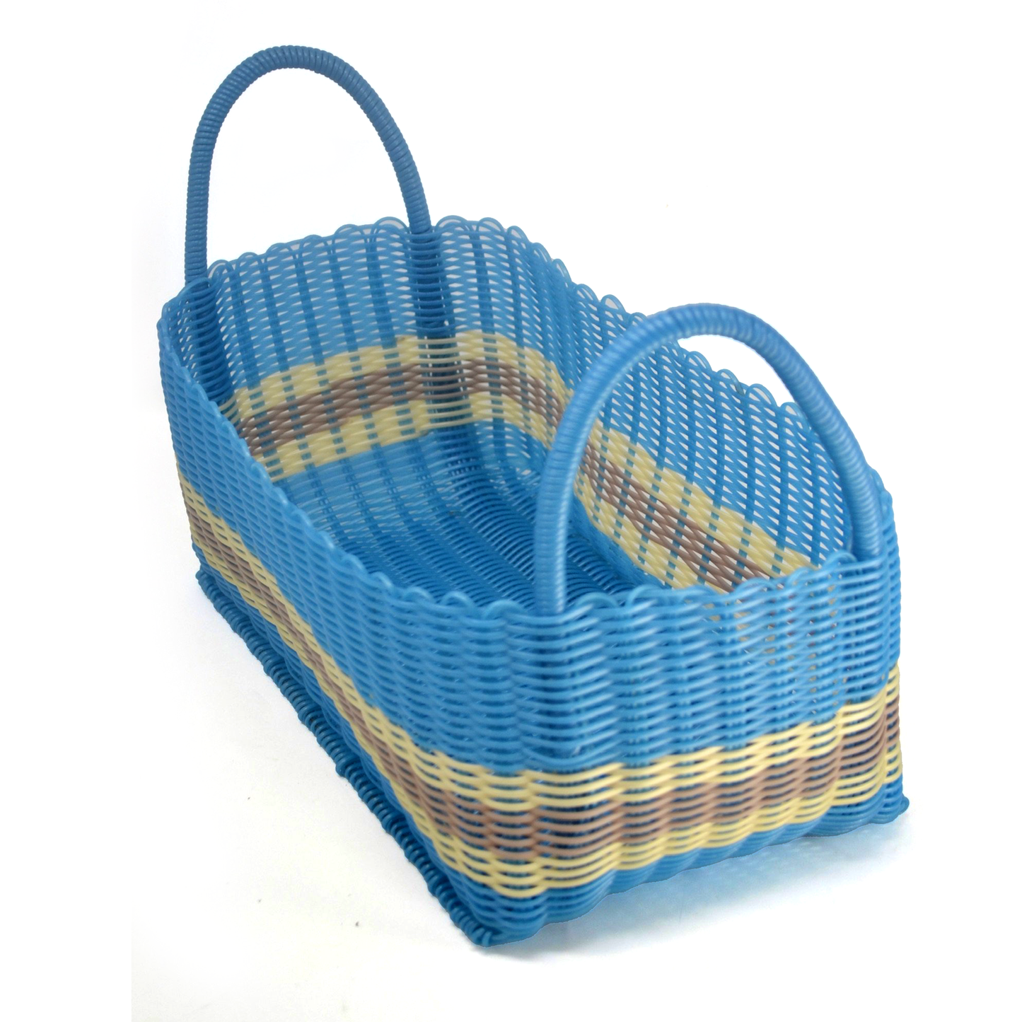 Picnic Popper | Offset Stripe Baby Blue / Pearl / Putty