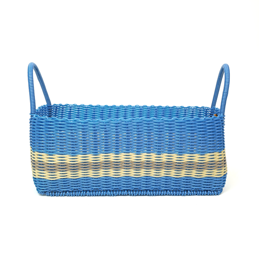Picnic Popper | Offset Stripe Baby Blue / Pearl / Putty