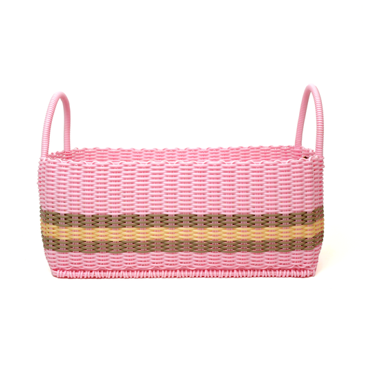 Picnic Popper | Offset Stripe Baby Pink / Pearl / Putty