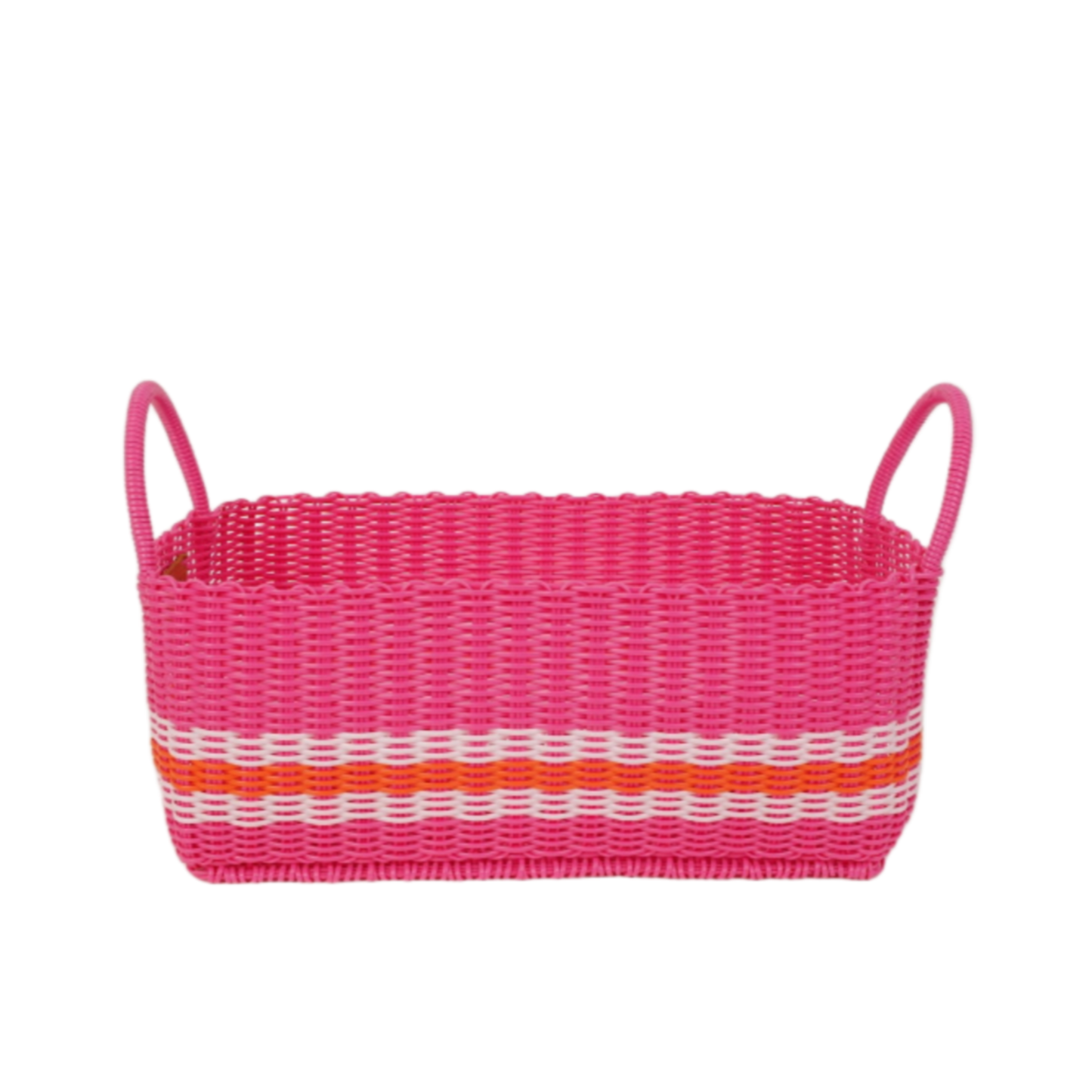 Picnic Popper | Offset Stripe in Hot Pink / White / Orange