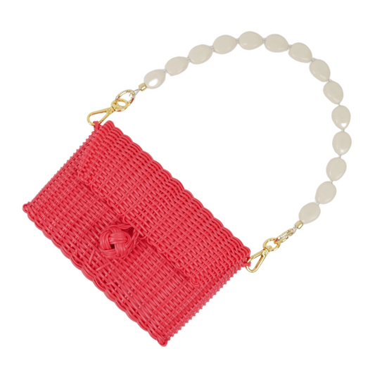 Pochette | Ivory River Stone in Rose Red